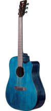 Guitarra Electracústica Tyma D3c CB Con Corte y Ecualizador