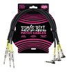 Set De Cables Interpedal 45cm Ernie Ball P06076 Negro X3