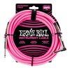 Cable Instrumento Trenzado Ernie Ball P06065 Rosa 7.5m
