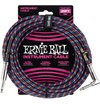 Cable Instrumento Trenzado Ernie Ball P06063 7.5m