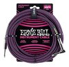 Cable Instrumento Trenzado Ernie Ball P06068 Negro/purp 7.5m