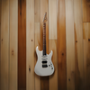 Guitarra Eléctrica Soloking Stratocaster MS1 Custom 24 HSS Flat Top in Satin White Matte with Roasted Flame Maple