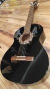 Guitarra Criolla De Estudio Fonseca 25 Negro Brillante