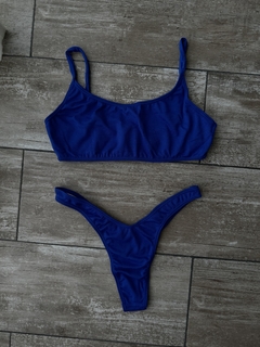 bikini azul marino