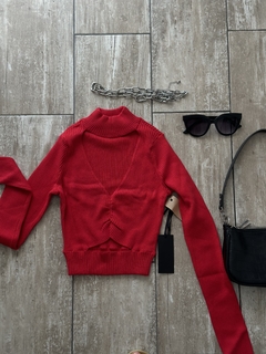 sweter rojo importado