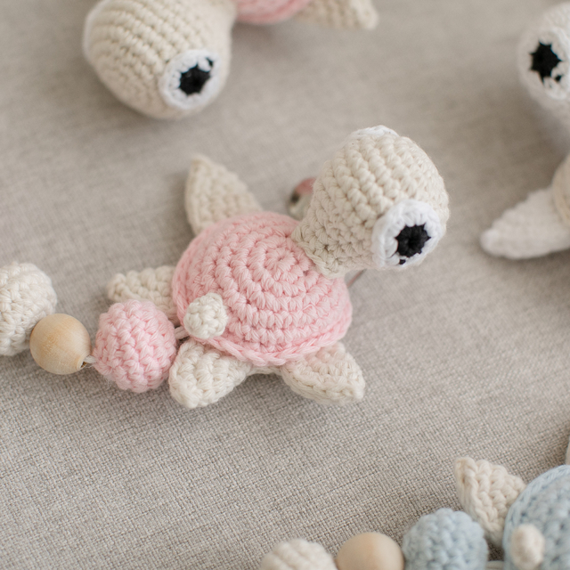Portachupetes crochet - Comprar en Calma Bambini