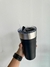 VASO NEGRO DOBLE TAPA CON SORBETE Y DESTAPADOR - tienda online