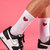 Medias Heart Crew Socks - Blanco