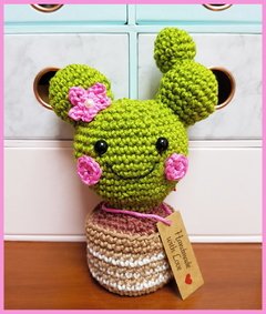 Amigurumi Vaso de Cacto Bolinha