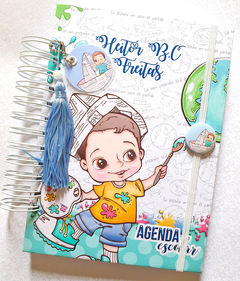 Imagem do Agenda Escolar Infantil / Teen Aquarela Menino (1)