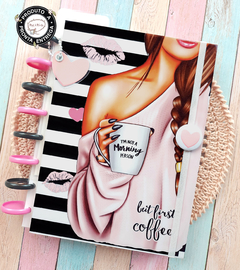Caderno de Disco Coleção Coffee Girl - Pronta Entrega