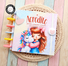 Caderno Pocket de Disco Coleção Menininhas Candy - Pronta Entrega