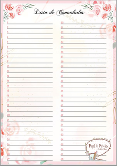 Planner da Noiva Floral Rosa na internet