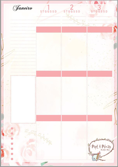 Imagem do Planner da Noiva Floral Rosa