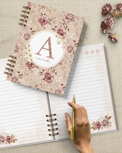Caderno Coleção Alfabeto Floral Boho - comprar online