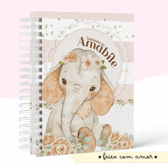 Caderneta de Saúde Baby Elefante Afetiva - Menina