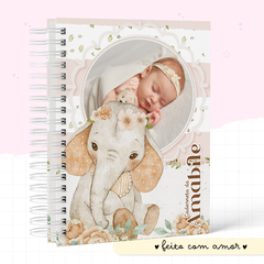 Caderneta de Saúde Baby Elefante Afetiva - Menina - comprar online