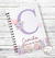 Caderneta de Saúde Floral Alfabeto Lilás - Menina