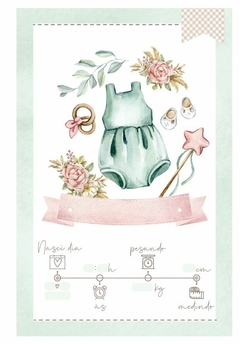 Caderneta de Saúde Tema Baby Floral - Menina - comprar online