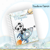 Caderneta de Saúde Tema Panda no Espaço - Menino