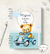 Caderneta de Saúde do Bebê Ursinho Motorista - Menino