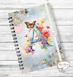 Caderno Coleção Alfabeto Floral