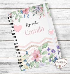 Agenda Permanente Coleção Floral - Modelo 1