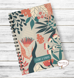 Mini Caderno de Logins e Senhas - Floral 1