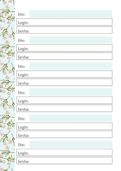 Mini Caderno de Disco Logins e Senhas - Primavera 1 na internet