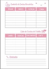 Agenda de Discos Financeira Floral Rosa - comprar online