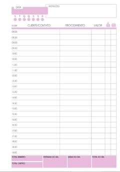Caderno de Agendamentos Feminino - Modelo 3 - comprar online