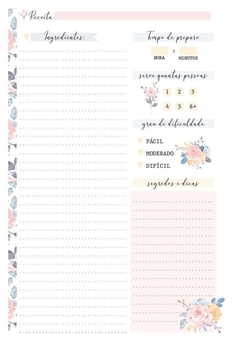 Caderno de Receitas Alfabeto Amor Na Cozinha - comprar online