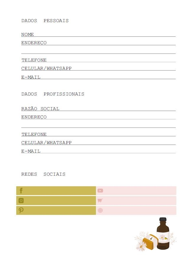 Caderno De Ficha Anamnese Psicológica Capa Dura