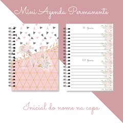 Mini Agenda Permanente Alfabeto Floral 1
