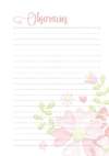 Caderneta de Saúde Moldura Floral 1 - Menina na internet
