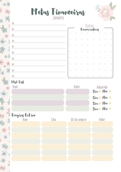 Planner Financeiro Tema Vilarejo - Capa 3 na internet