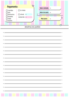 Caderno De Pedidos Coleção Color 2 na internet