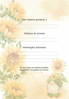 Caderno Coleção Girassol - Capa 3 - comprar online