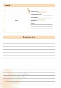 Caderno de Receitas Coleção Cozinhando Com Amor - Capa 1 - loja online