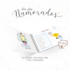 Álbum Livro História Mais Bonita Namorados - Capa 1 - Papel & Paixão Scrapbook