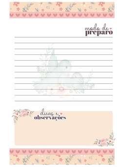 Caderno de Receitas da Mamãe Floral - Capa 1 - loja online
