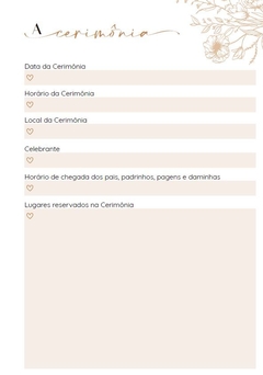 Planner de Casamento Floral 1 - loja online