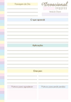 Planner Devocional Candy Color 3 - loja online