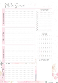 Agenda Permanente Flowers - Capa 3 - loja online