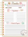 Caderno de Receitas Floral - Modelo 2 - comprar online