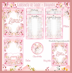 Caderneta de Saúde Floral - Menina - comprar online