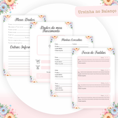 Caderneta de Saúde do Bebê Ursinha No Balanço - Menina - comprar online