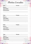 Caderneta de Saúde do Bebê Ursinha Princesa Lilás - Menina - Papel & Paixão Scrapbook