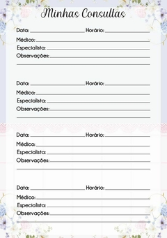 Caderneta de Saúde do Bebê Ursinha Princesa Azul e Rosa - Menina - Papel & Paixão Scrapbook