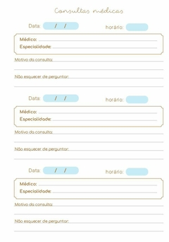 Caderneta de Saúde Coleção Neutra - Capa Azul - comprar online